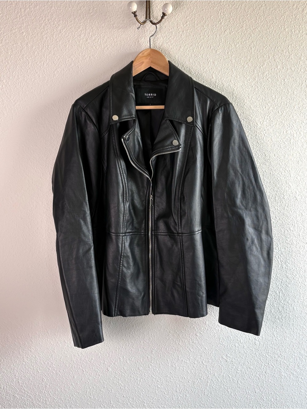 Torrid Leather Peplum Moto Jacket - Picture 4 of 7